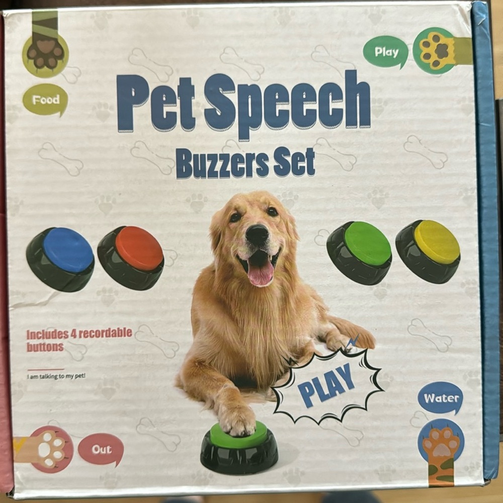 Pet speech buzzer set
